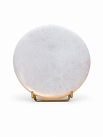 Cargar imagen en el visor de galería, Disco Pulido de Selenita Natural 14 cm
