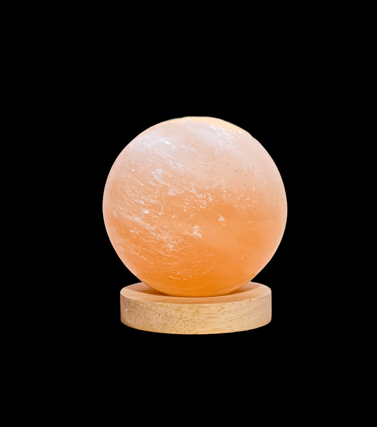 Esfera de Selenita Naranja Pulida