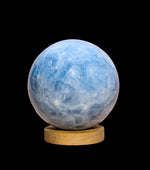Cargar imagen en el visor de galería, Esfera de Calcita Azul Natural Pulida 1,4 kg
