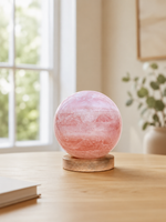 Cargar imagen en el visor de galería, Esfera de Cuarzo Rosa Pulida
