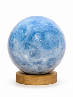 Cargar imagen en el visor de galería, Esfera de Calcita Azul Natural Pulida 1,4 kg
