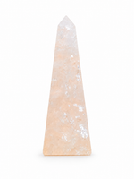 Cargar imagen en el visor de galería, Obelisco de Cuarzo Cristal Pulido Natural 18cm
