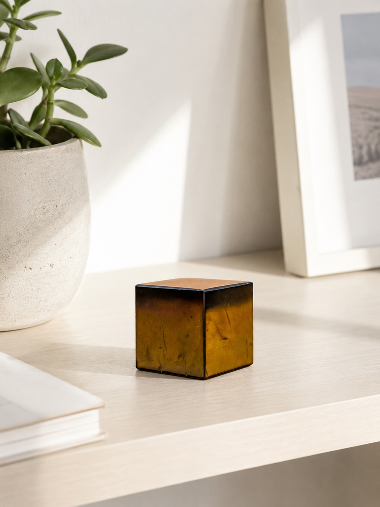 Cubo de Shungita Natural Pulida