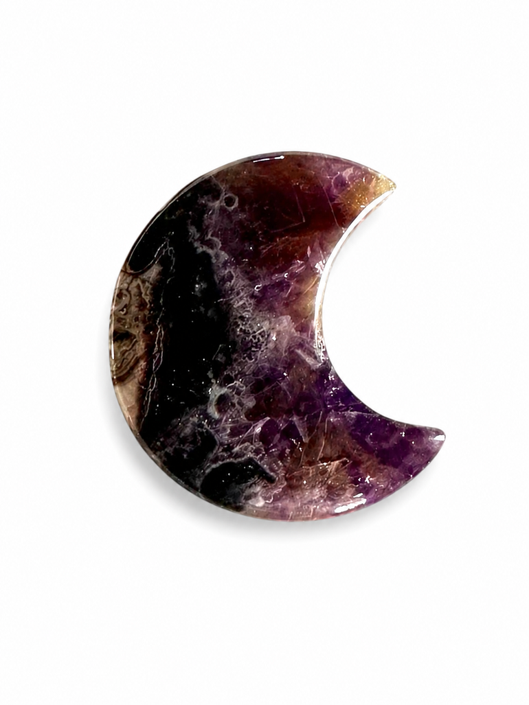 Media Luna de Amatista Chevron
