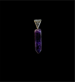 Cargar imagen en el visor de galería, Dije Punta Generadora de Amatista Simbolo Celta Plata 950 de Prismática.
