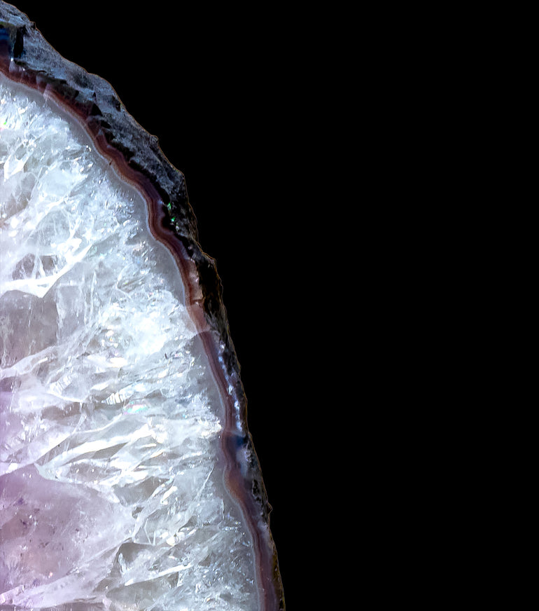 Portal de Amatista Ovalado con Base de Hierro 6,1 kg